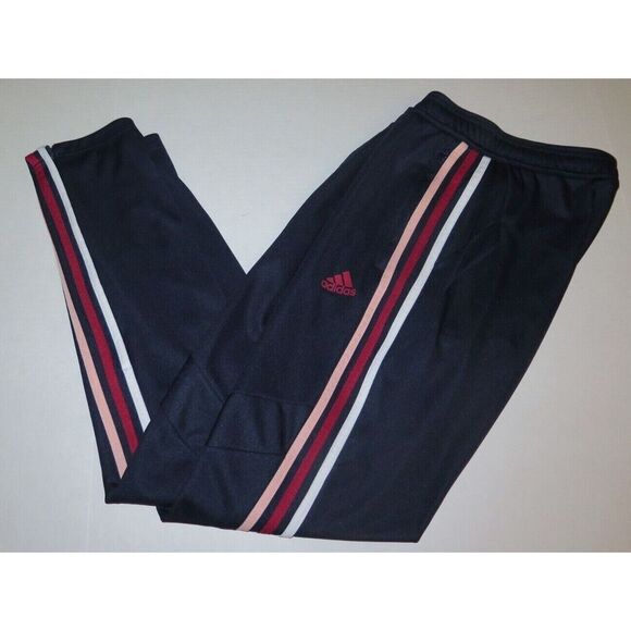 adidas Women's Sz M Navy 3 Striped Climacool Tiro Soccer Track Pants - Picture 7 of 11